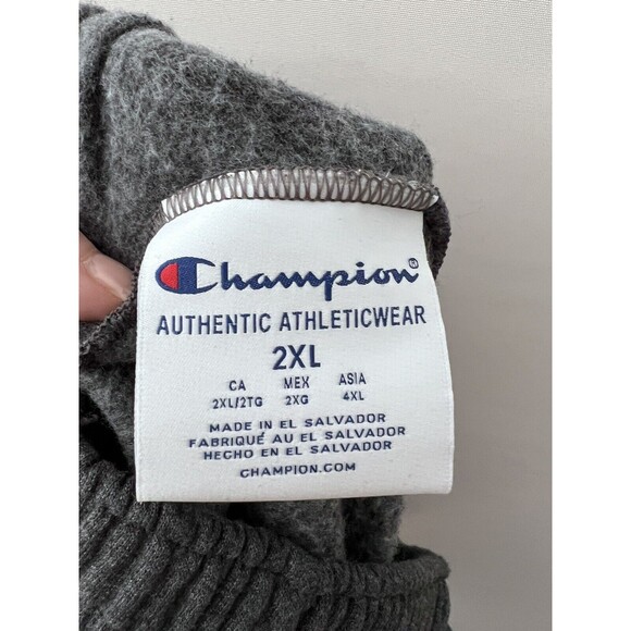 Champion Men's DePaul University Gray Closed Bottom Sweatpants Size 2XL - Picture 6 of 7